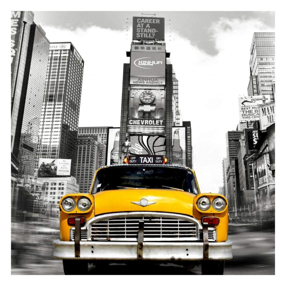 Vintage Taxi In Times Square, Nyc (Detail)-Paper Art-26,,X26,,