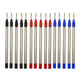 auteur Premium Blue, Red & Black Ink 0.7mm Metal Body Roller Pen Refills