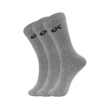 Xjarvis Texas Mens Formal Crew Socks For Office Business School Uniform & Work Use | Cotton Rich Odour-Free Breathable Calf-Length Socks For Men |Pack Of 3 (Grey),Grey,,B0CQK61TGF