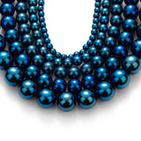 Zenkeeper 108Pcs Blue Hematite Spacer Loose Beads Bulk with Holes Handcrafted for DIY Bracelets Jewelry Making Crafts Supplies