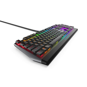 Alienware Low-Profile RGB Gaming Keyboard AW510K: Alienfx Per Key RGB LED - Media CONTROLS & USB Passthrough - Cherry MX Low Pro