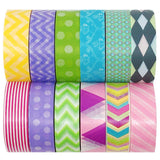 allydrew Washi Tapes Decorative Masking Tapes, Set of 12, ADSET13