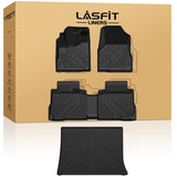 LASFIT Floor Mats & Cargo Liner for Chevrolet Chevy Equinox/GMC Terrain 2010-2017, All Weather TPE Custom Fit Floor Mats for Car