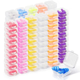 Tondiamo 150 Pairs Ear Plugs Bulk Individually Wrapped Silicone Ear Plugs with Carry Case Soft Reusable Noise Cancelling Earplug