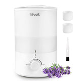 LEVOIT Humidifiers for Bedroom, Quiet (3L Water Tank) Cool Mist Top Fill Essential Oil Diffuser with 25Watt for Home Large Room,