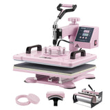 VEVOR Heat Press Machine 5 in 1 Combo with 30 OZ Tumbler Press & Hat Press, Slide Out 12x15 Inch Heat Press Sublimation Machine 
