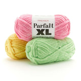 Premier Yarns Parfait Xl Yarn, Ideal Yarn For Crocheting And Knitting, Jumbo Yarn, Made Of 100% Polyester, Black, 7 Oz, 87 Yards