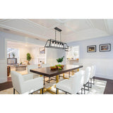 Living District Indoor Modern Home Decorative Bright Ceiling Resolute 5 Light Black Pendant