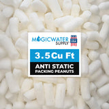 MagicWater Packing Peanuts for Shipping - 3.5 Cu Ft - Bio Tube Recycled Compostable & Biodegradable Void Filler - Cushion for Sh