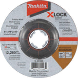 Makita E00468 XLock 5 x 1/4 x 7/8 Type 27 General Purpose 36 Grit Abrasive Grinding Wheel for Metal & Stainless Steel Grind