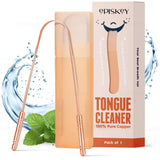 Episkey Ayurveda Copper Tongue Scraper Cleaner | Perfect Surgical Tongue Scraper | Best Remedy For Bad Breath | Maintains Oral H