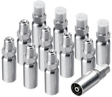 Racewill 12 Pack Hydraulic Hose Fittings: 1/4 I.D. Hose x 1/4 NPTF Male with Protection Cover, Hydraulic Hose End Crimp Fitting 