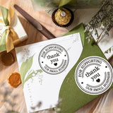 1.5 Round Thank You Stickers - Printed Thank You for Supporting Our Small Business Stickers with Hearts - 500 Thank You Labels