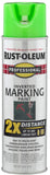 RustOleum 266574 Professional 2X Distance Inverted Marking Spray Paint, 15 oz, Fluorescent Green