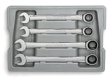GEARWRENCH 4 Pc. 12 Pt. Ratcheting Combination Wrench Set , Metric 9413