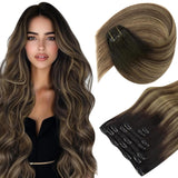 Sunny Hair Clip in Hair Extensions Straight Human Hair Clip in Extensions Real Clip in Hair Extensions Real Human Hair Extension