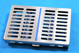 German Stainless Dental Instruments Autoclave Sterilization Cassette 7.25 X 5 X 0.75 Tray Racks Box for 10 Instruments