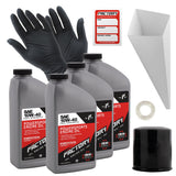 Factory Racing Parts Oil Change Kit compatible with Kawasaki 400 Bayou/Prairie ATVs, 800 900 1000 1500 Vulcan, 1000 600 636 Ninj