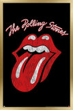 Trends International Rolling Stones - Classic Logo Wall Poster, 34L x 22.4W, Gold Framed Version