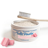 Remineralizing & Cleansing Tooth Powder, Bubblegum. Fluoride Free, SLS Free, Nano Free for Organic Oral Wellness (2 Ounces)
