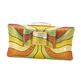 Snappsy Rhinestone Clutch Purse Evening Bag For Women For Bridal Party Prom Yellow