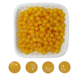 AEVORA 6mm Round Glass Beads for Jewelry Making, 900Pcs Glass Seed Beads for Bracelets, DIY Crafts (Orange)