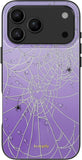 SCORPIFY for iPhone 17 Pro Case [Compatible with MagSafe] with Halloween Heart of Webs, Cute Purple Magnetic Phone Cover Bumper 
