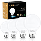 Cotanic Bathroom G25 LED Vanity Light Bulb 3000K Soft White, Globe Light Bulbs, E26 Standard Base, 5W, 60 Watt Equivalent Incand