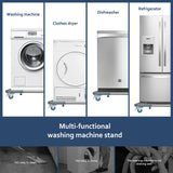 SPACECARE Mini Fridge Stand Furniture Dolly Mobile Roller with 4 Locking Wheels-Base Adjustable Refrigerator Washing Machine Sta
