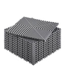 VEVOR Interlocking Drainage Mat, 12x 12Modular Interlocking Cushion, 55 Pcs Splicing Drainage Mats, Non-Slip Gray PP Dra