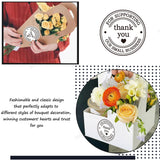 1.5 Round Thank You Stickers - Printed Thank You for Supporting Our Small Business Stickers with Hearts - 500 Thank You Labels