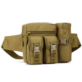 CREATOR Tactical Waist Pack with Detachable Water Bottle Holder Pocket Fanny Pack & Outdoor Lumbar Bag for Hiking Travelling Cli