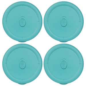 Pyrex 8202-Vpc Turquoise Vented Food Storage Replacement Lid (4-Pack ...