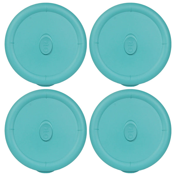 Pyrex 8202-Vpc Turquoise Vented Food Storage Replacement Lid (4-Pack ...