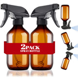 2 Packs Plastic Spray Bottles 360Water Spray Bottle for Cleaning - 10 oz/300 ml Upside Down Spray Bottle Refillable Small Squirt