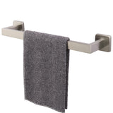 TocTen Bath Towel Rack - Square Base Thicken SUS304 Stainless Steel Towel Bar for Bathroom, Bathroom Accessories Towel Rod Heavy