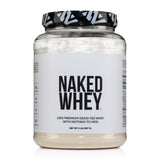 Naked Whey 2LB 100% Grass Fed Whey Protein Powder - Only 1 Ingredient, Unflavored Whey Protein, Undenatured, Gluten Free, Soy Fr