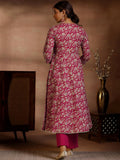 Libas Women'S Cotton Kurta Set (27863R_Pink Pink L