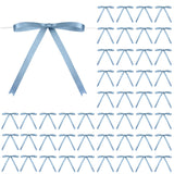 Riceshoot 50 Pcs Stain Ribbon Bows 5x7 Inch Twist Tie Bows for Gift Wrapping Cake Treat Bags Craft DIY Gift Wedding Baby Shower 