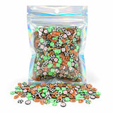 50g Mini Football Polymer Clay Slices 0.2 Inch 3000 pcs Tiny Clay Football Pieces Sports Sprinkles Ball Confetti for Clips Nail 