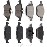 AUTOMUTO 8PCS Front & Rear Disc Brake Pads Set D1564 D1044 For Ford C-Max EcoSport Escape Focus Transit Connect For Mazda 3 3 Sp