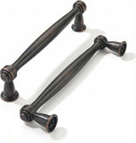 khtumeware 2 Pack 3-1/2 Inch(89mm) Oil Rubbed Bronze Cabinet Pulls Soild Vintage Bronze Kitchen Cabinet Handles Antique Bronze K