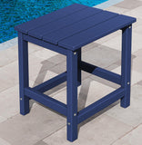 KINGYES Adirondack Outdoor Side Table, Navy