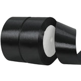 1 1/2 Inch Black Satin Ribbon,50 Yards Black Ribbon Solid Fabric Ribbon for Gift Wrapping Floral Bouquets Wedding Home Party Dec