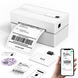 KNAON Bluetooth Thermal Shipping Label Printer, 4x6 Portable Thermal Address Label Printer for Small Business, Compatible with i