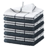 Nialnant 8 Pack Kitchen Towels,100% Cotton Dish Cloths for Washing Dishes,Soft Absorbent Dish Towels for Kitchen,Quick Drying Ki