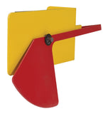 Vestil FRKLVL Steel Fork Truck Level 91/4 in. x 25/8 in. x 51/16 in. Yellow/Red