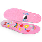 Kids Shoe Insole for Holder, Insert with Hidden Tracker Slot,Trim to Fit Design,Breathable Comfort Soft Material (Pink,Foot:10.3