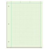 Ampad Engineer Pad, 5 Squares per Inch, 8.5 x 11, 200 Sheet Pad, Green (22-144)