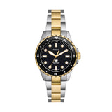 Fossil Analog Women Blue Dive Black Dial Multi-Colour Quartz Stainless Steel Watch Es5349